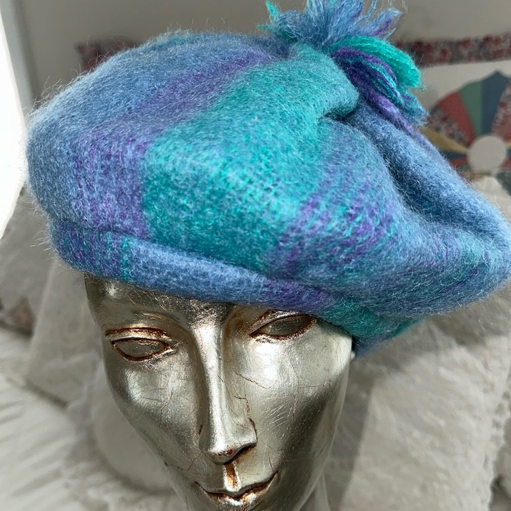 Avoca Handweavers colorful mohair wool hat